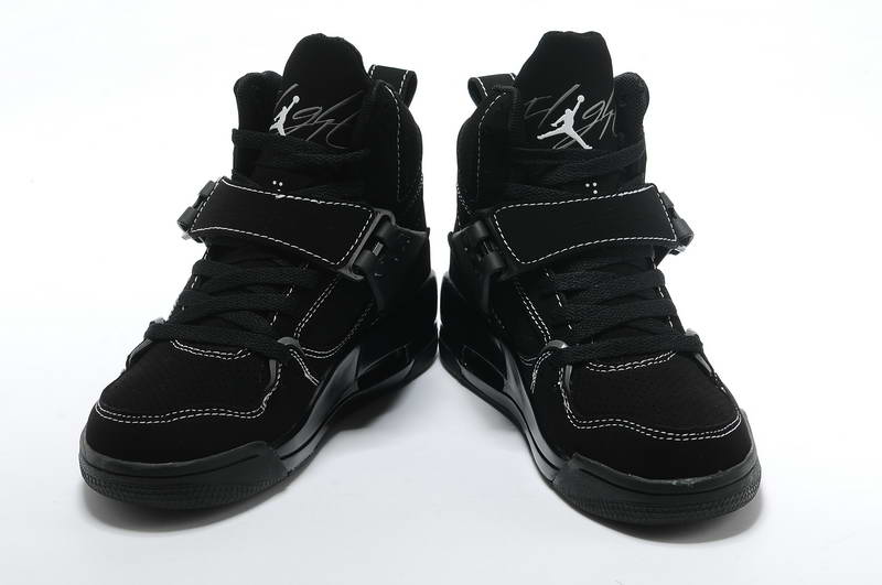 Air Jordan Retro 4.5 Nouvelles Chaussures Femmes Nouveau tout noir (4)